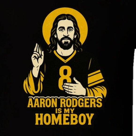 Aaron Rodgers Is My Homeboy Steelers T Shirt 165 - Picture 2 of 5